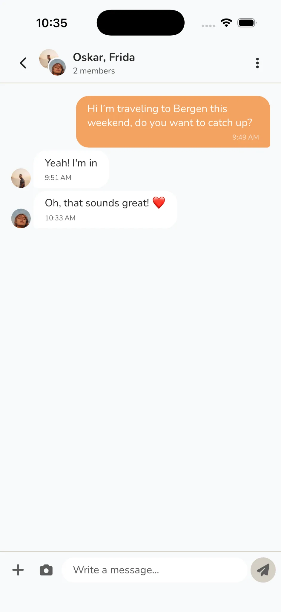 Crew chat in Vanderlust